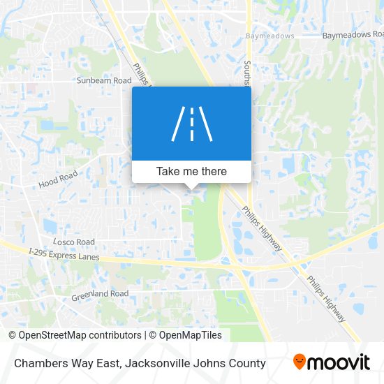 Chambers Way East map