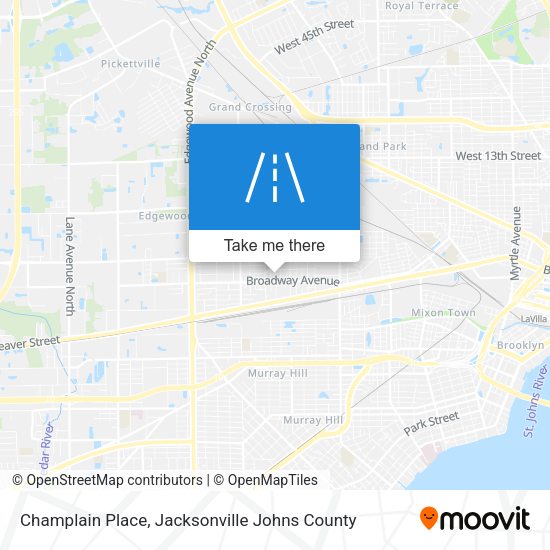 Champlain Place map