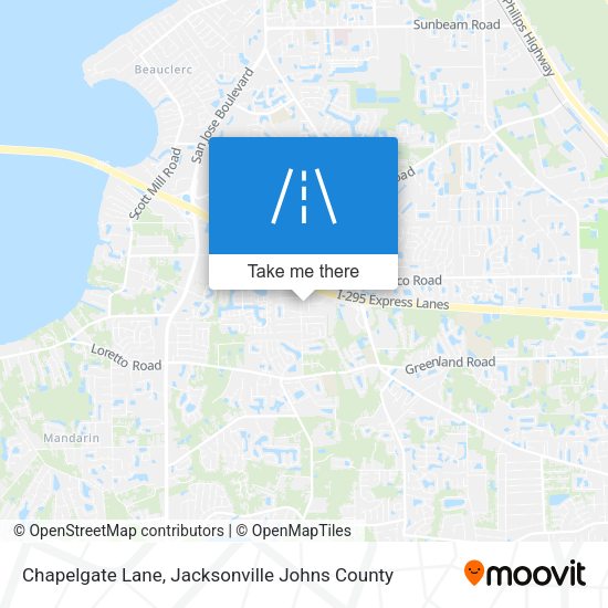 Chapelgate Lane map