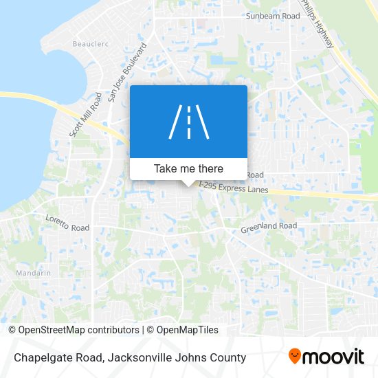 Chapelgate Road map