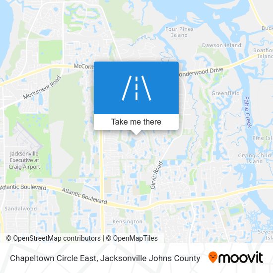 Chapeltown Circle East map