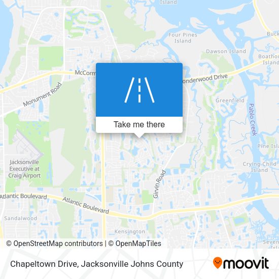 Mapa de Chapeltown Drive
