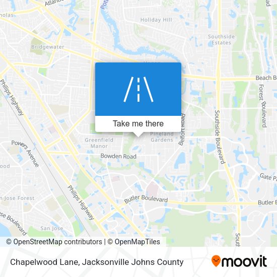 Mapa de Chapelwood Lane