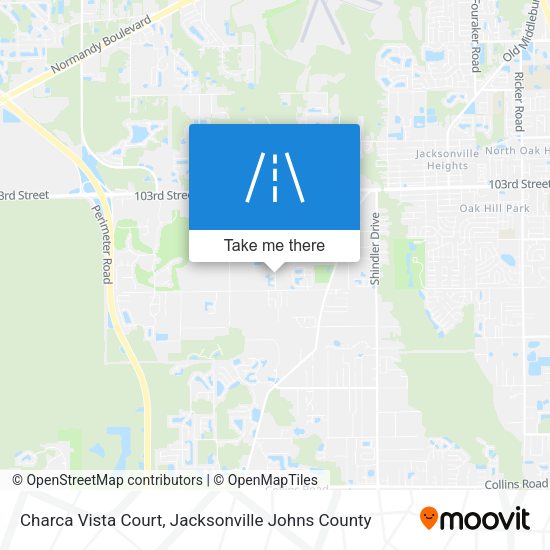 Charca Vista Court map
