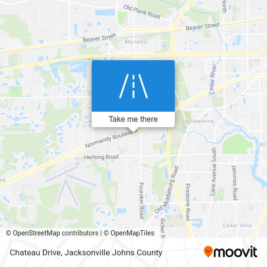Chateau Drive map