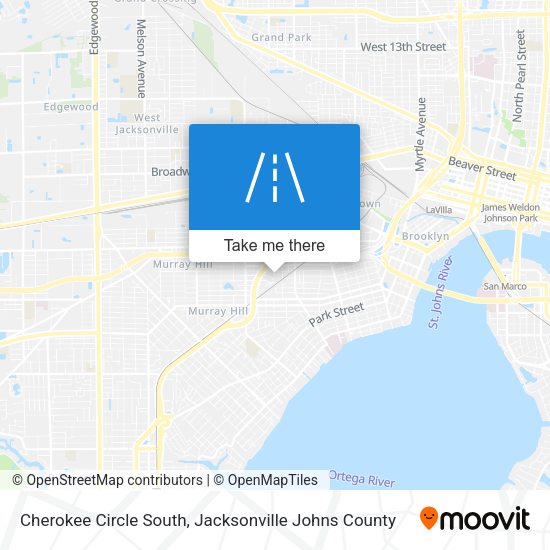Cherokee Circle South map
