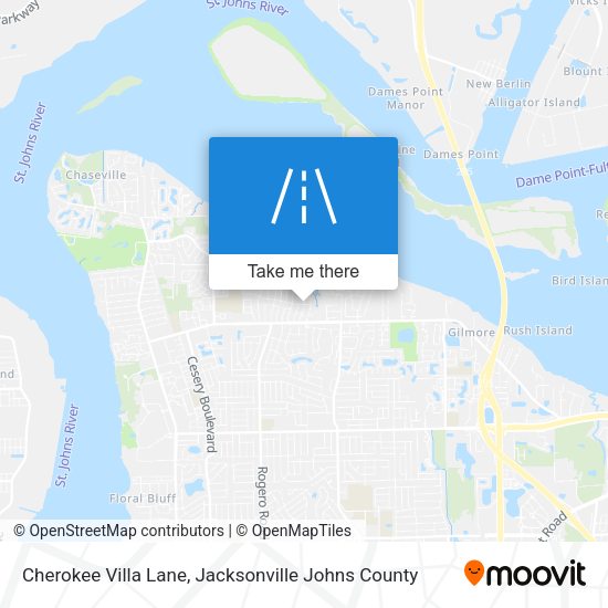 Cherokee Villa Lane map