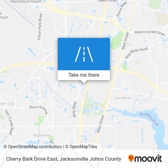 Cherry Bark Drive East map
