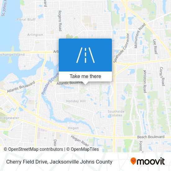 Cherry Field Drive map