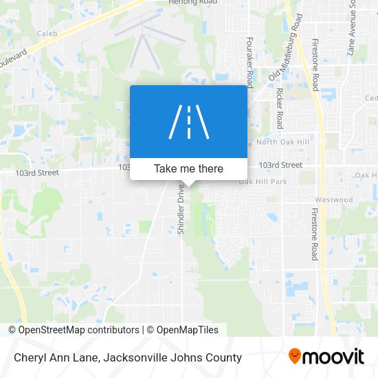 Cheryl Ann Lane map