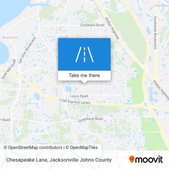 Chesapeake Lane map