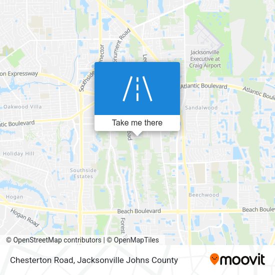Chesterton Road map