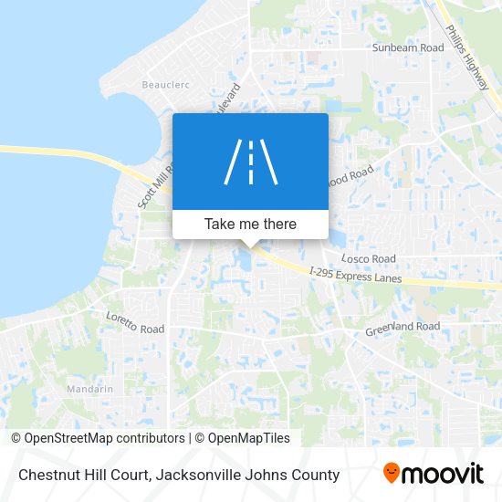 Mapa de Chestnut Hill Court