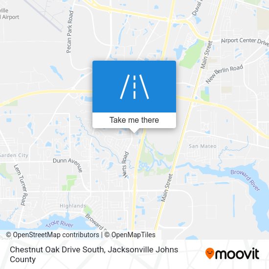 Chestnut Oak Drive South map