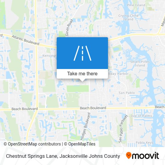 Chestnut Springs Lane map