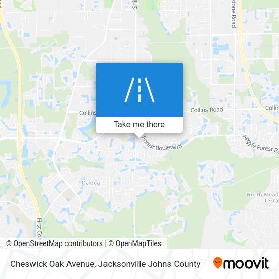 Cheswick Oak Avenue map