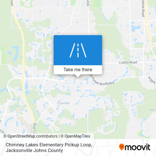 Mapa de Chimney Lakes Elementary Pickup Loop