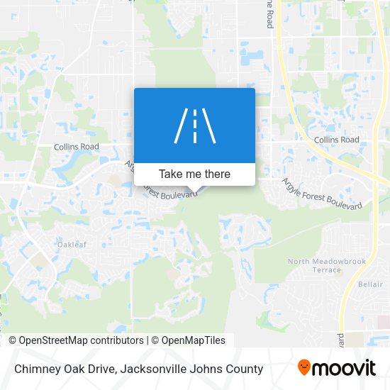 Chimney Oak Drive map