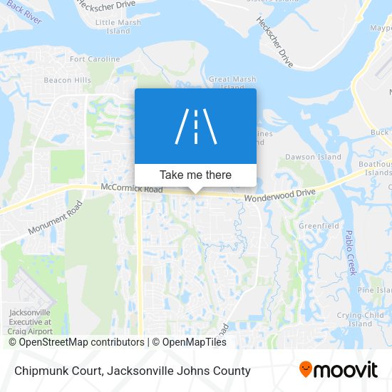Chipmunk Court map