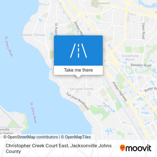 Christopher Creek Court East map