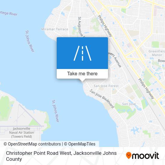 Mapa de Christopher Point Road West