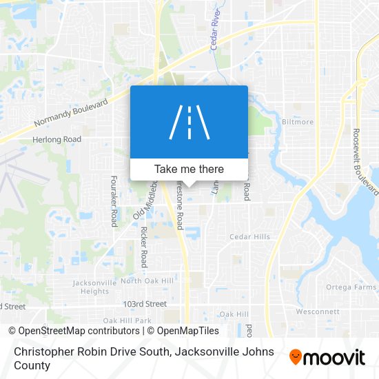 Christopher Robin Drive South map