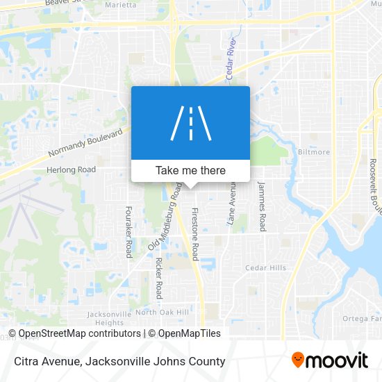 Citra Avenue map