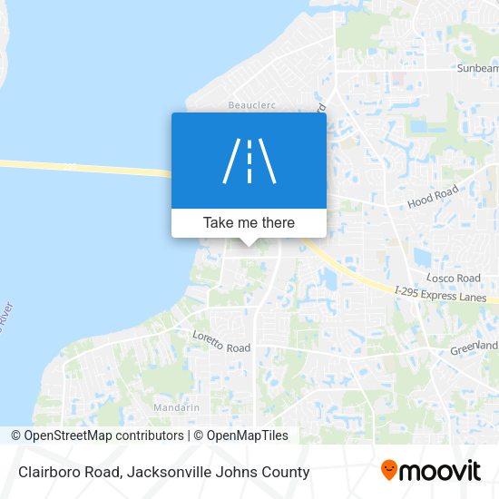 Clairboro Road map