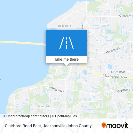 Mapa de Clairboro Road East