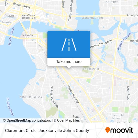 Claremont Circle map
