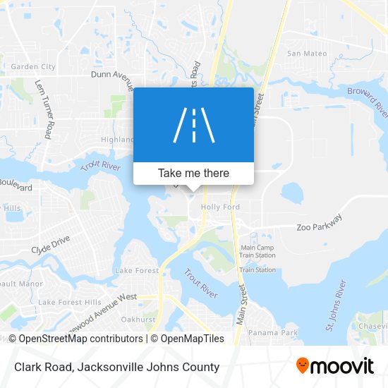 Clark Road map