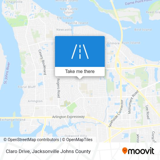 Claro Drive map