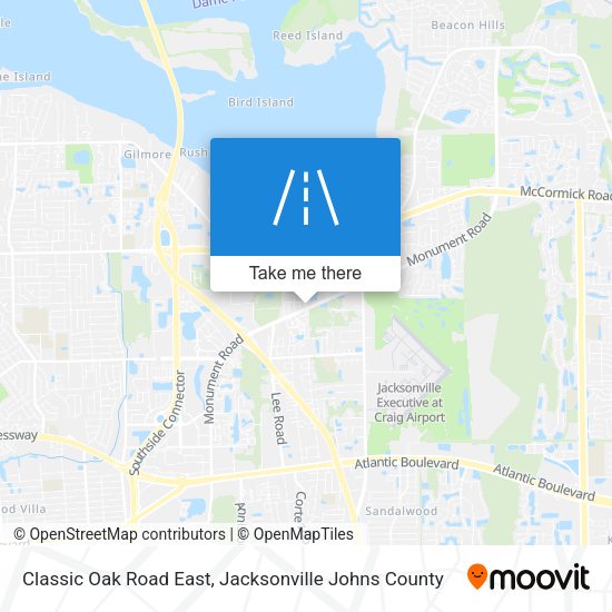 Classic Oak Road East map