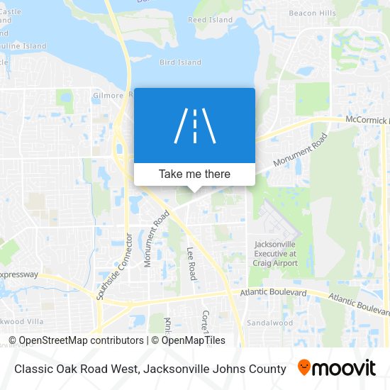 Classic Oak Road West map