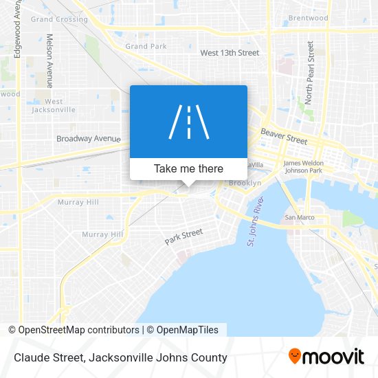 Claude Street map