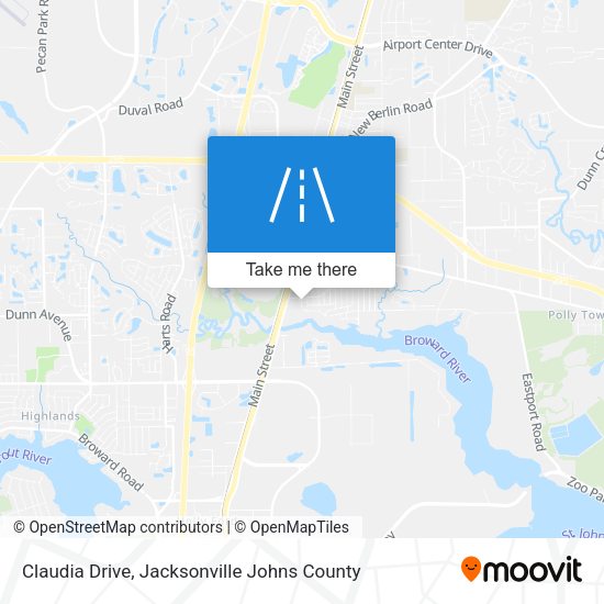 Claudia Drive map