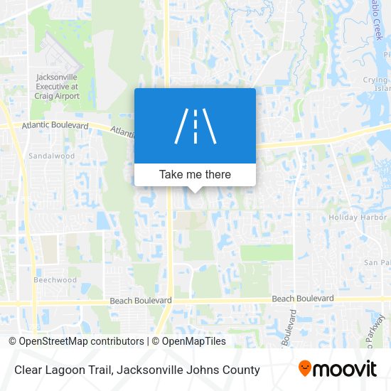 Clear Lagoon Trail map
