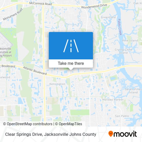 Mapa de Clear Springs Drive