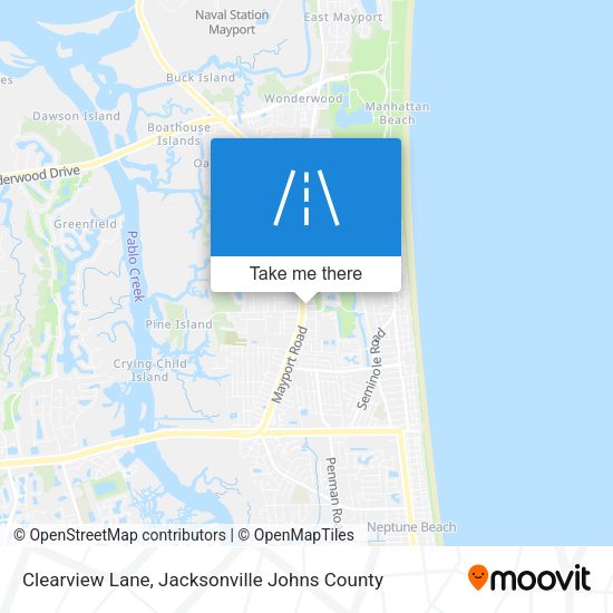 Clearview Lane map