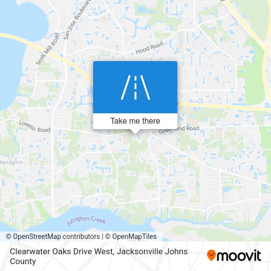 Mapa de Clearwater Oaks Drive West