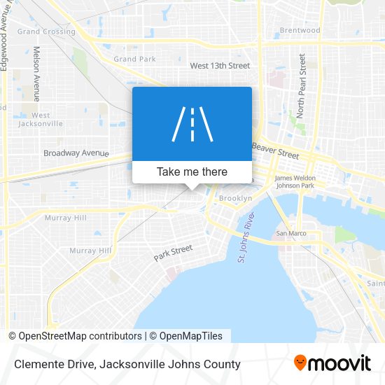 Clemente Drive map