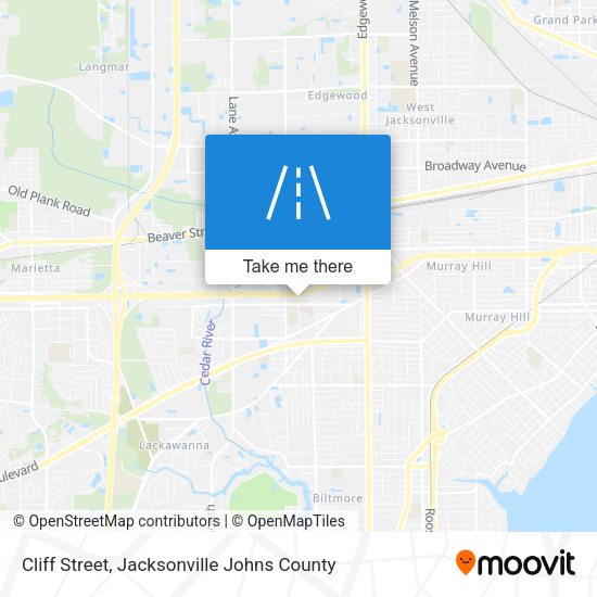 Cliff Street map