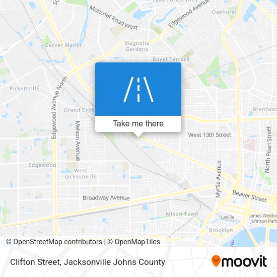 Clifton Street map
