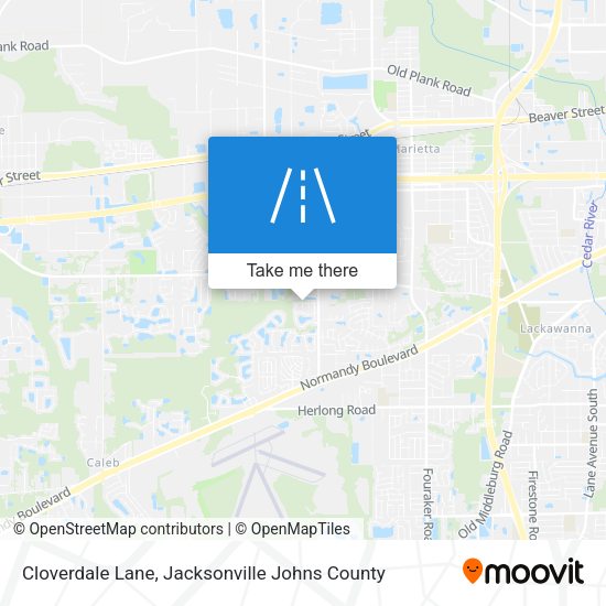 Mapa de Cloverdale Lane