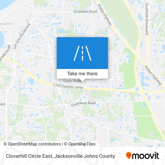 Cloverhill Circle East map