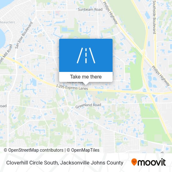 Cloverhill Circle South map
