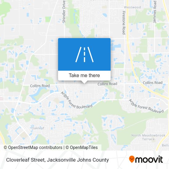Mapa de Cloverleaf Street