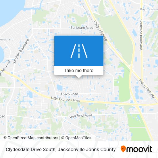 Mapa de Clydesdale Drive South