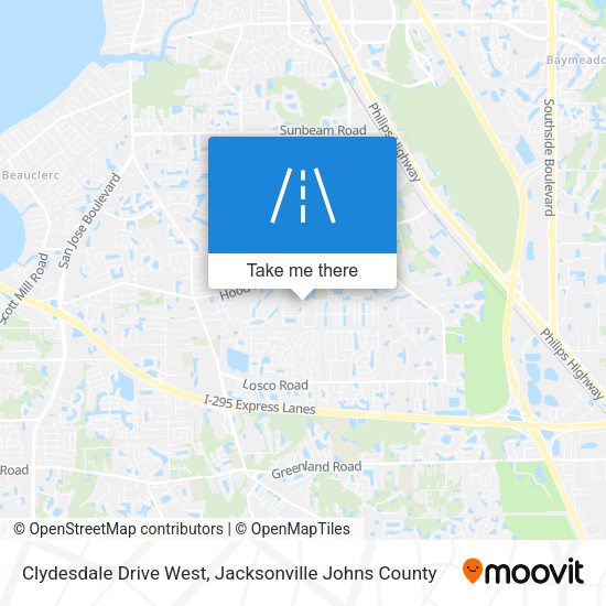 Clydesdale Drive West map