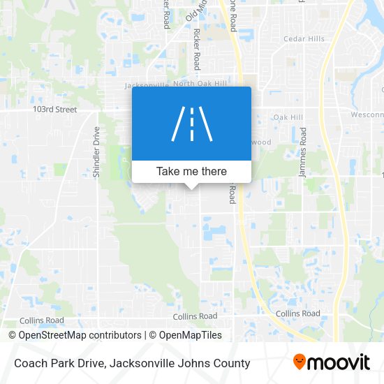 Coach Park Drive map